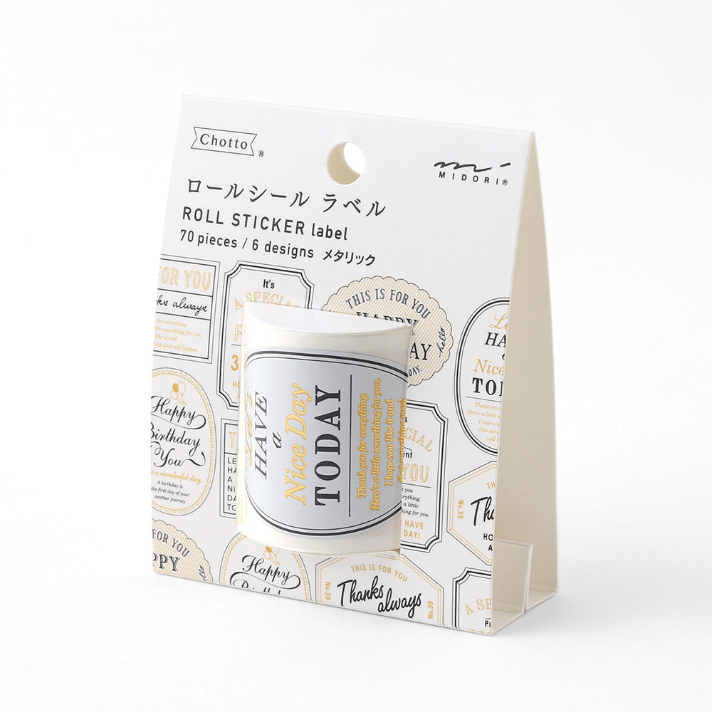 Roll Sticker Label Metallic