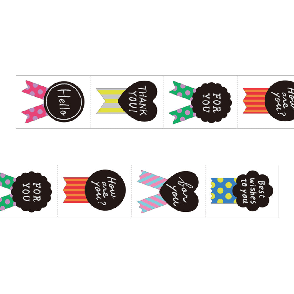 Roll Sticker Metallic Rosette Colourful