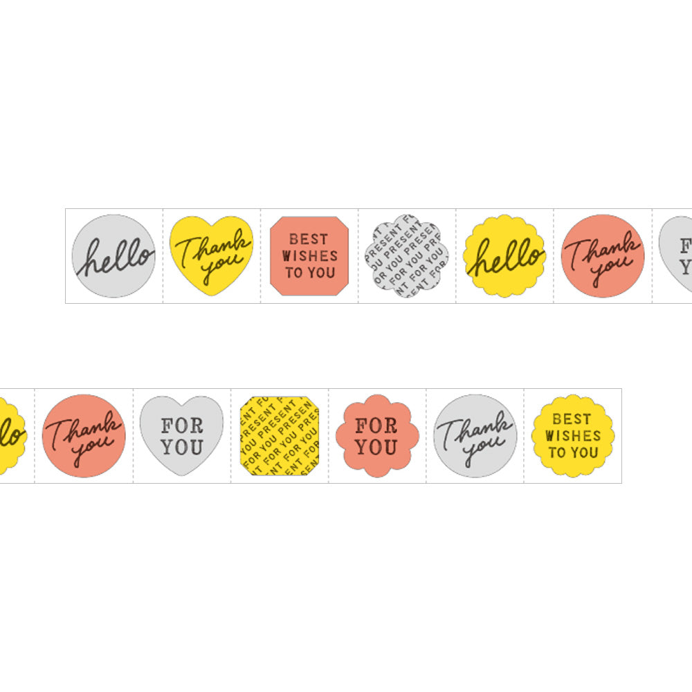 Roll Sticker Metallic Message Metal