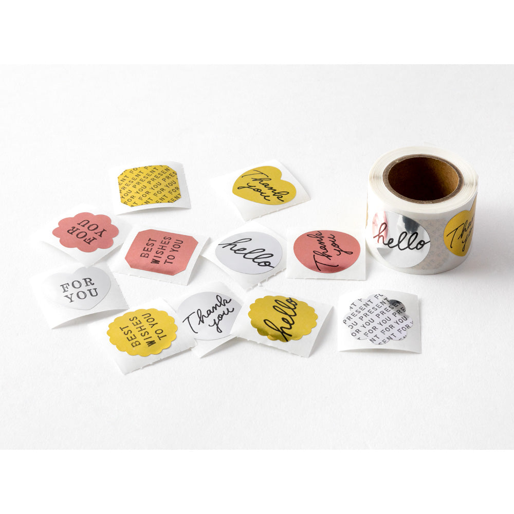 Roll Sticker Metallic Message Metal