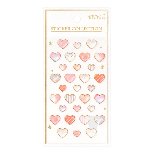 Sticker 2523 Resin Heart Pink