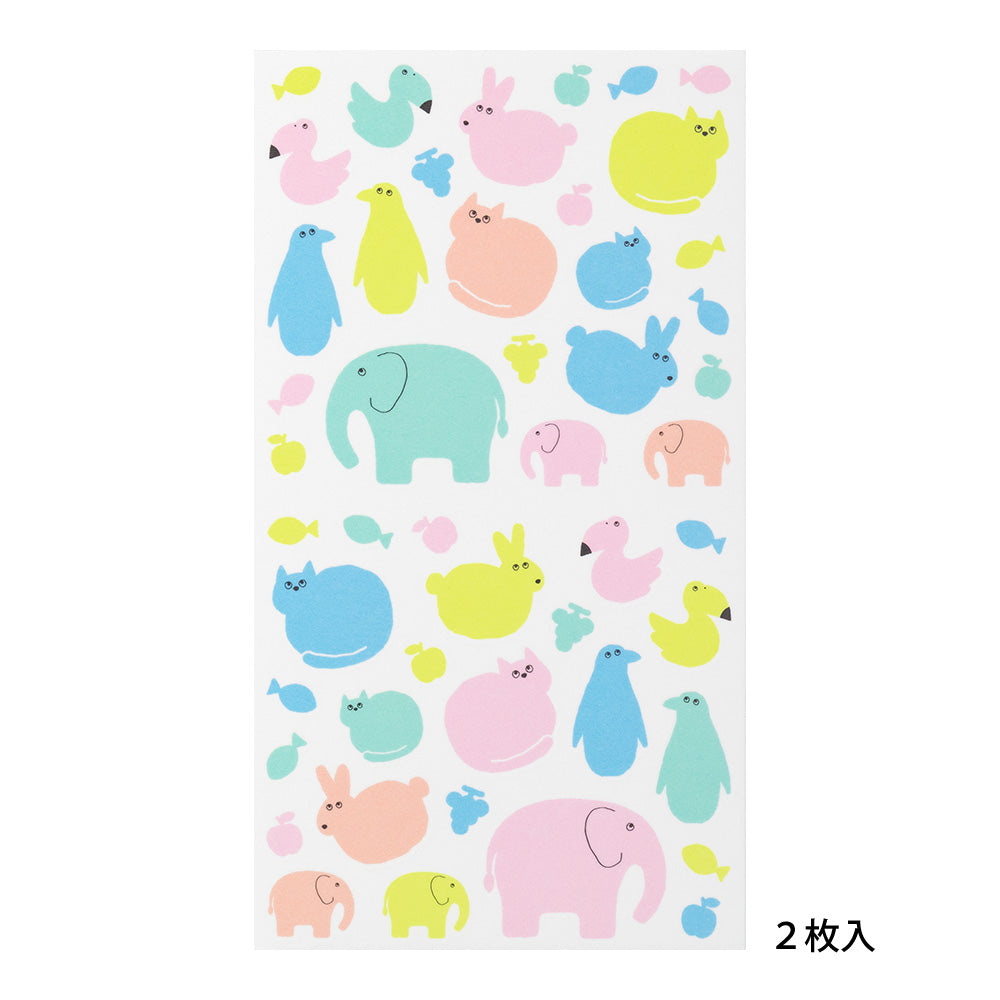 Sticker Schedule 2537 Semi-Transparent Animal