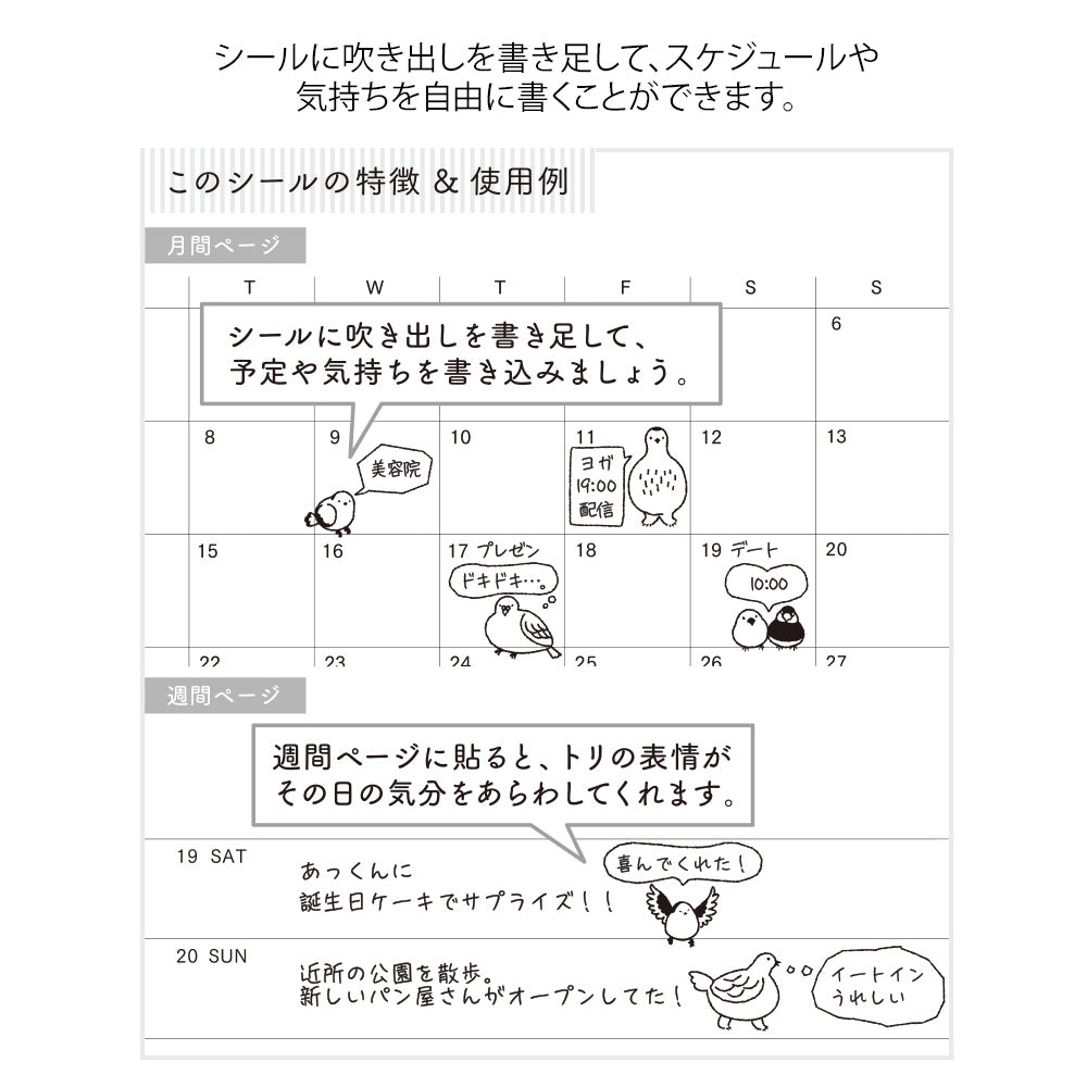 Sticker 2593 Chat Birds