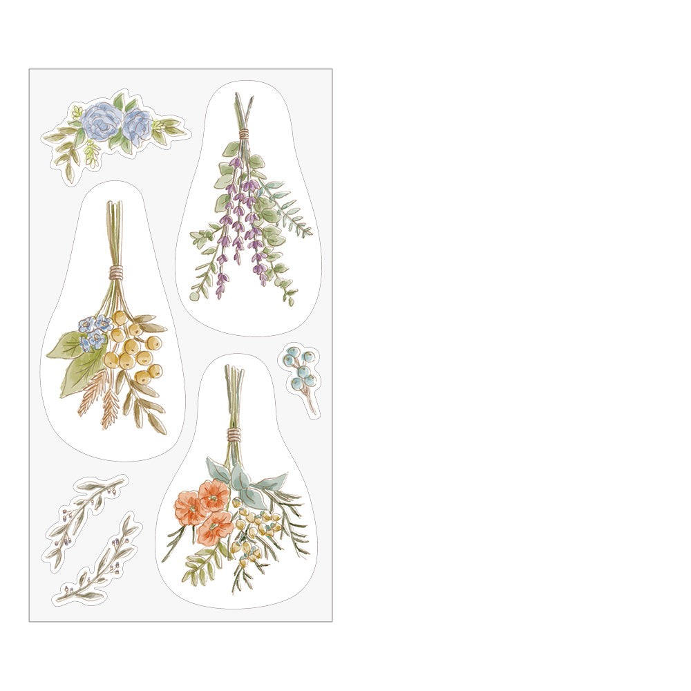 Clip Sticker Dried flower