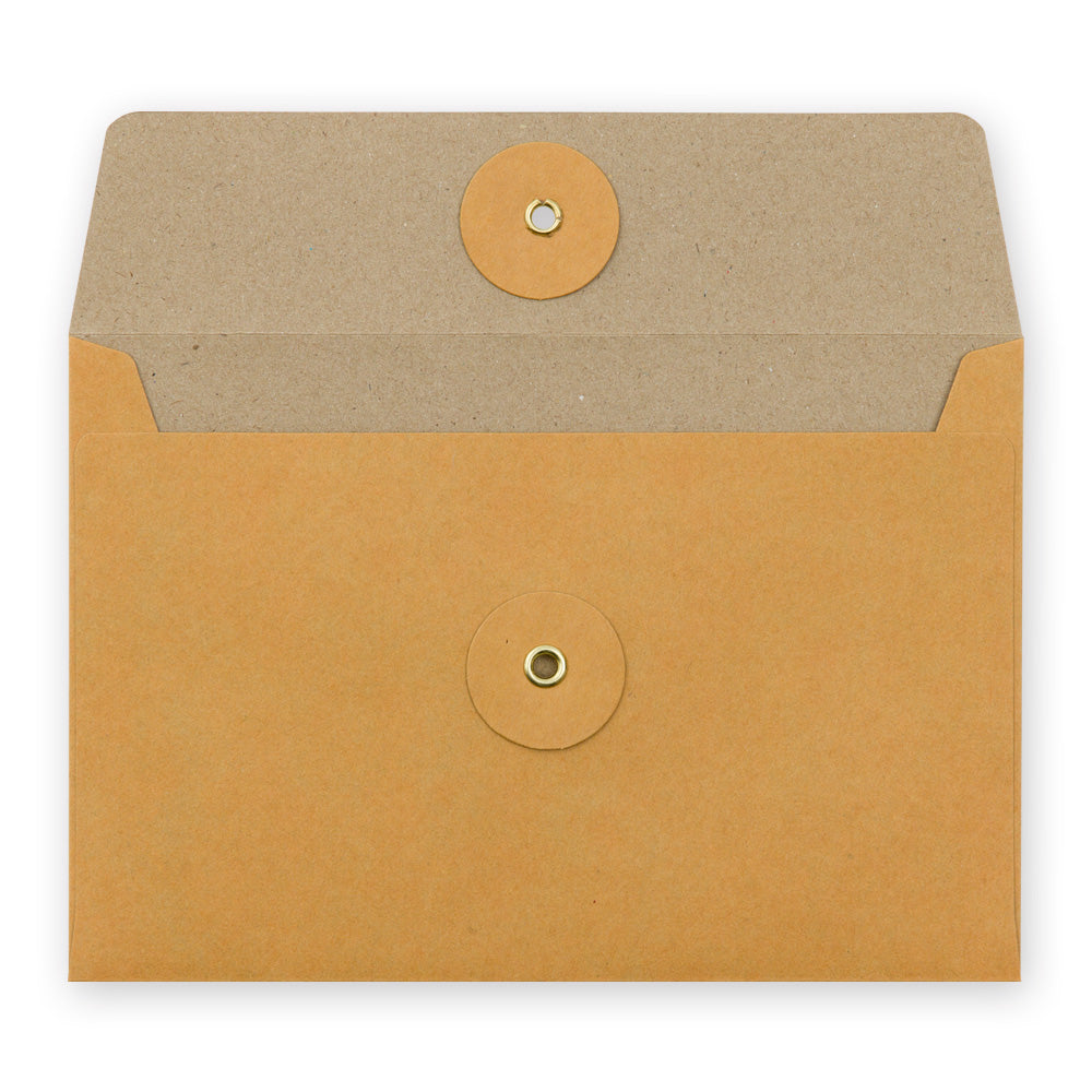 KRAFT ENVELOPE <M> Horizontal with String Orange