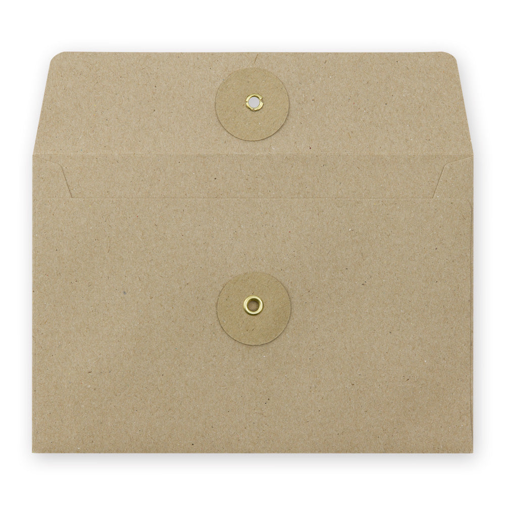 KRAFT ENVELOPE <M> Horizontal with String Brown