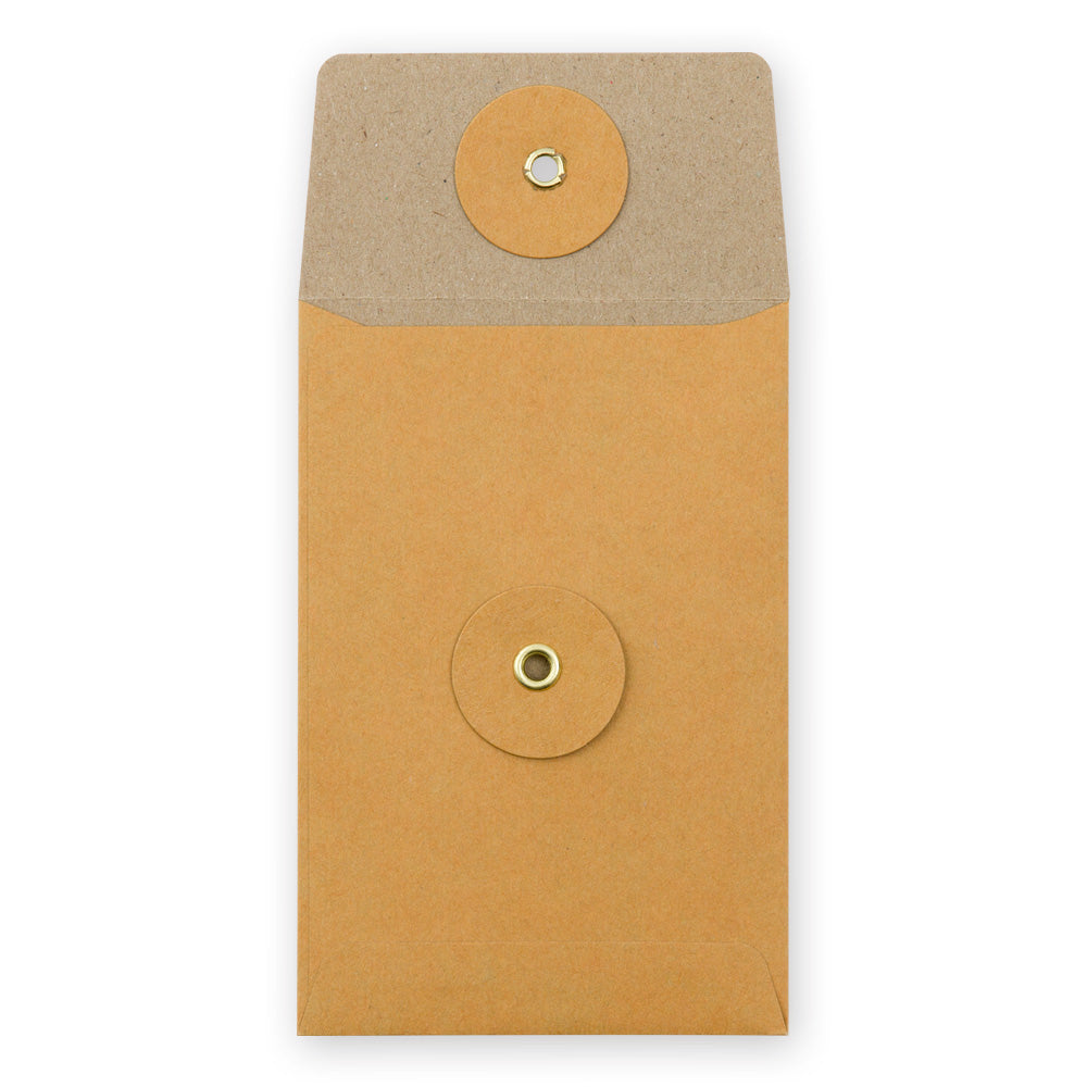 KRAFT ENVELOPE (S) Vertical with String Orange