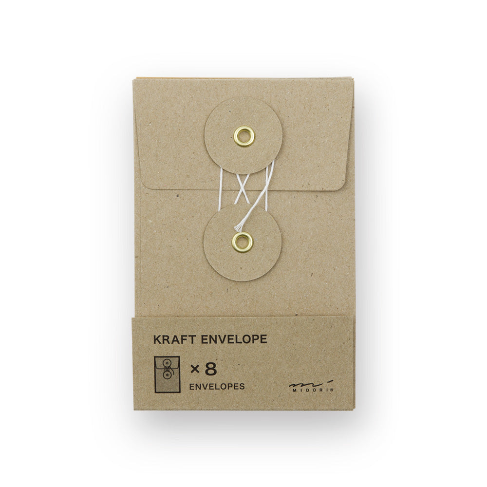 KRAFT ENVELOPE (S) Vertical with String Brown