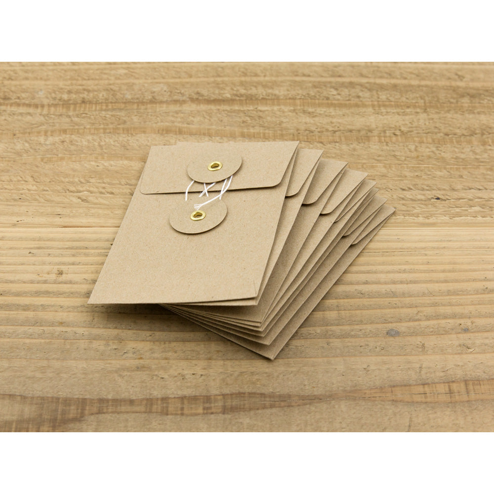 KRAFT ENVELOPE (S) Vertical with String Brown