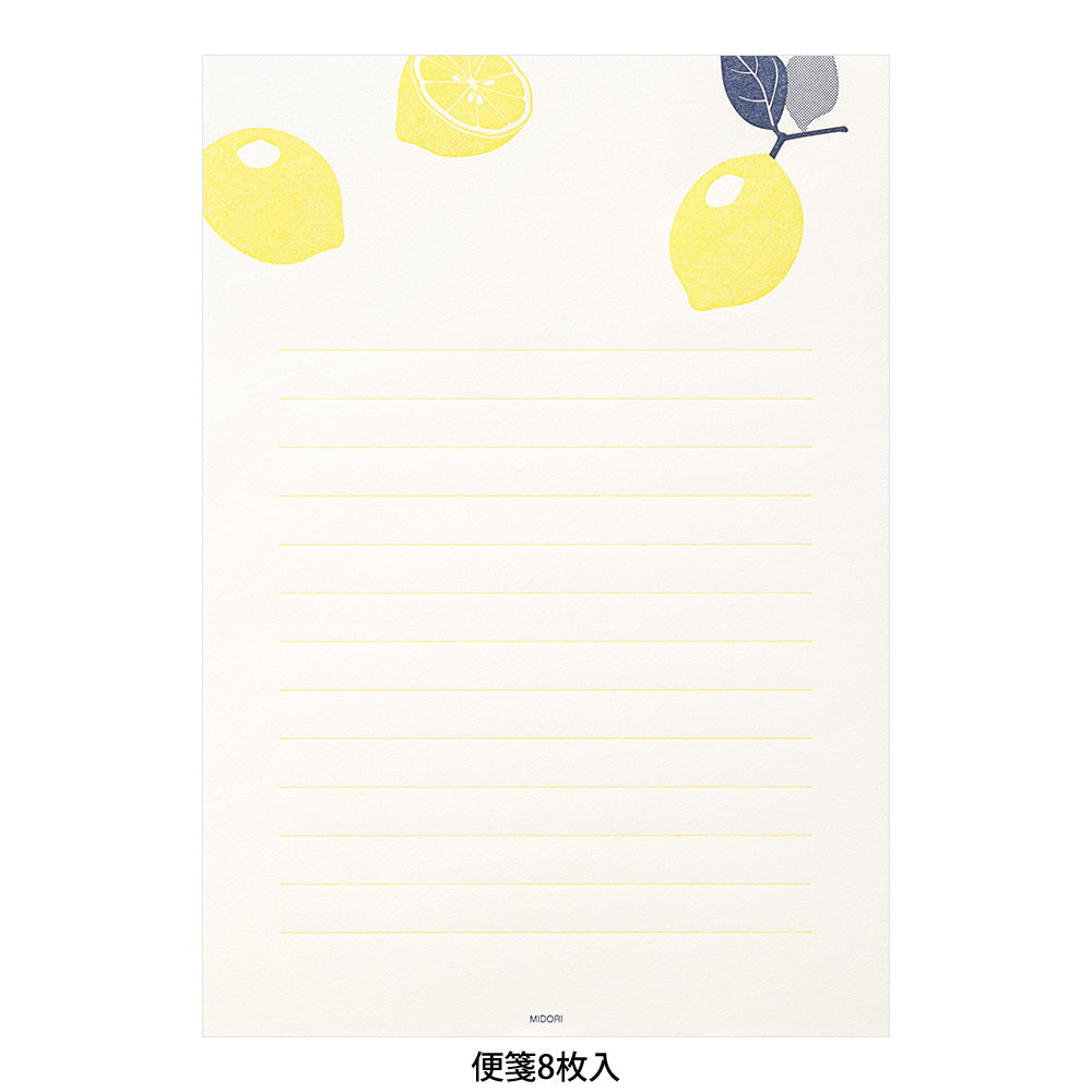 Letter Set 476 Letterpress Lemon