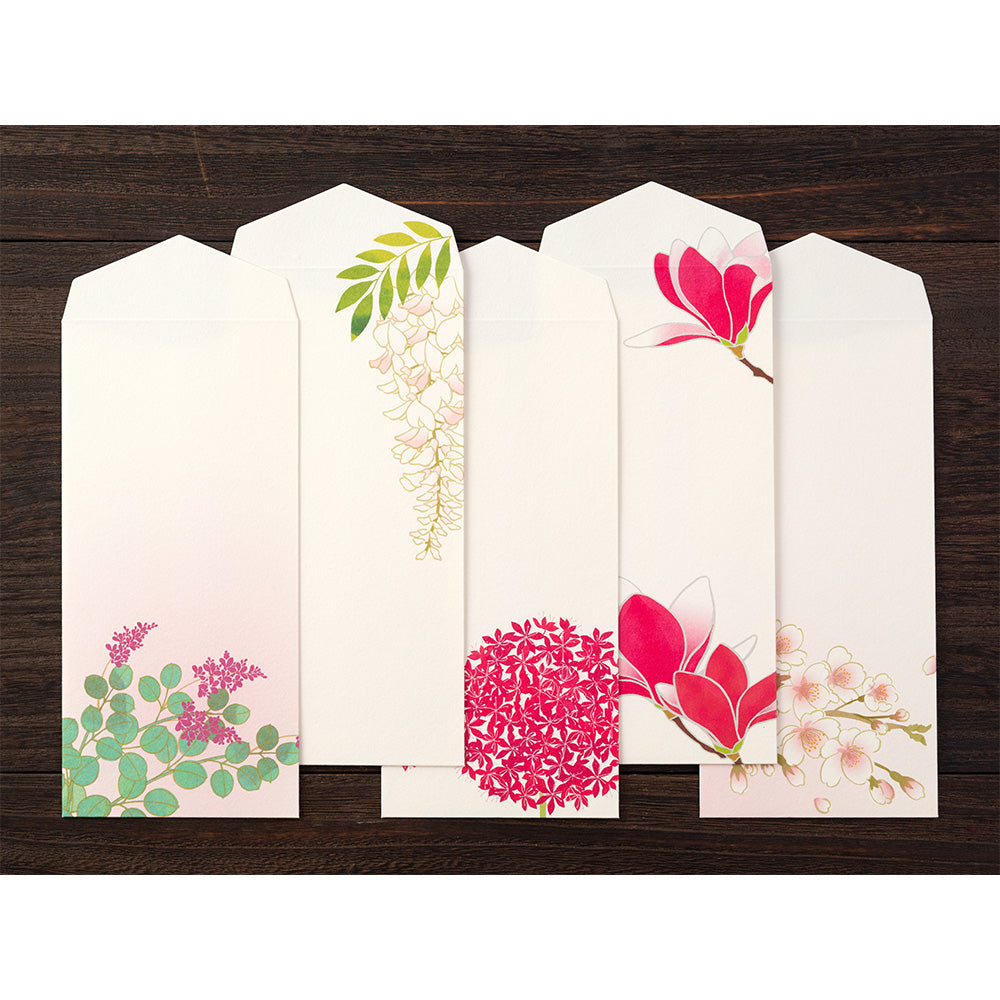 Letter Writing Set Seasonal Flowers Pink