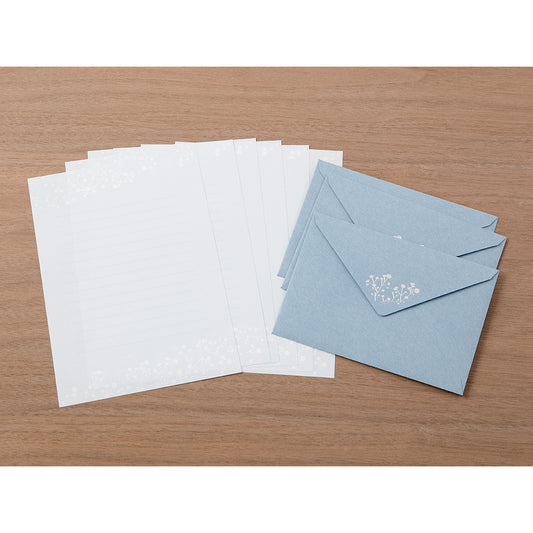 Letter Set 508 Foil-stamped Envelopes Gypsophila / Baby’s Breath