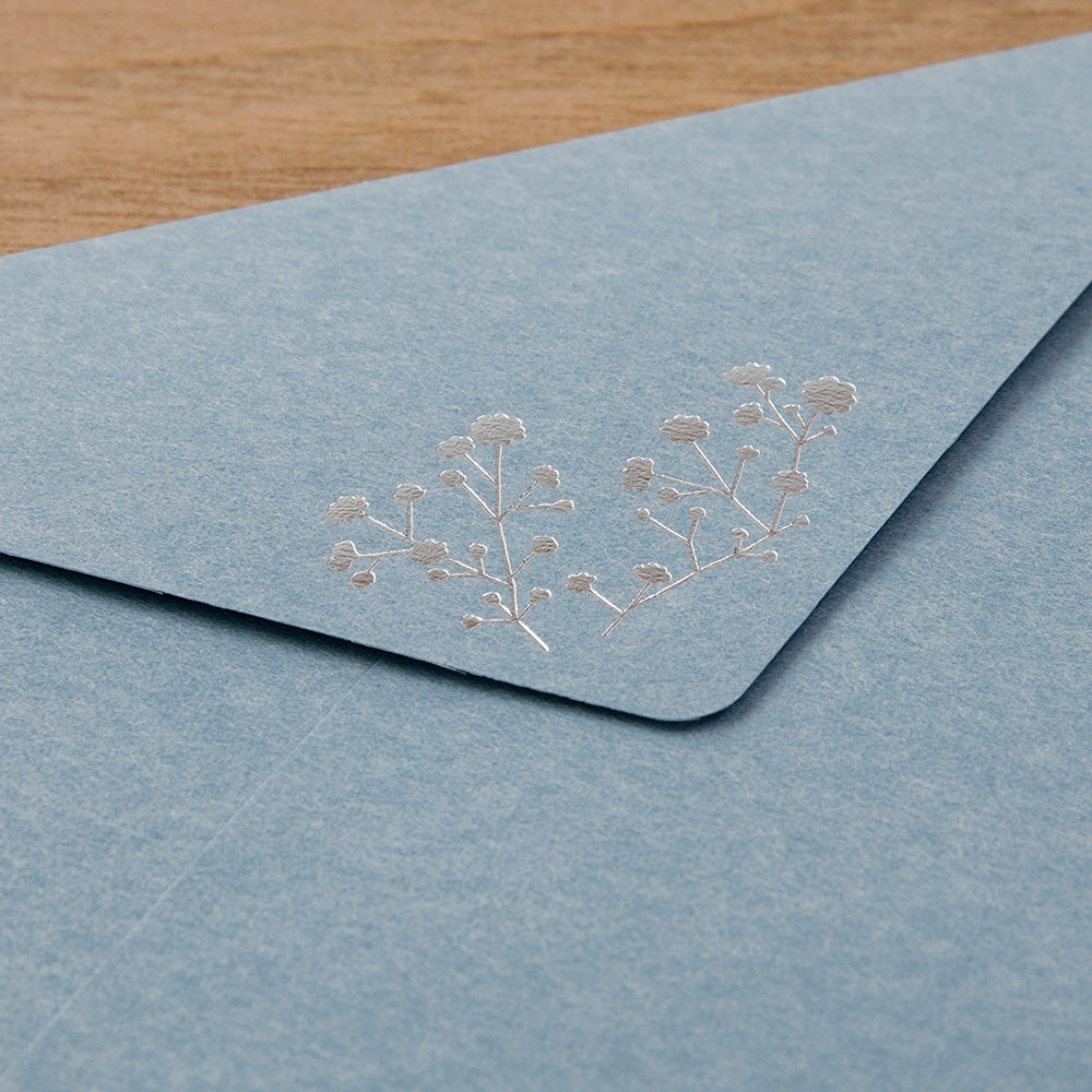 Letter Set 508 Foil-stamped Envelopes Gypsophila / Baby’s Breath