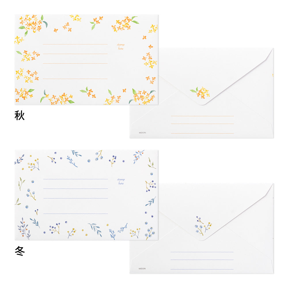 Letter Set 510 Four seasons Seasonal Flowers