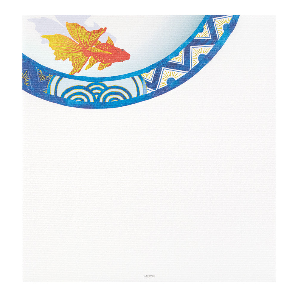 Letter Pad 035 Silk print Goldfish