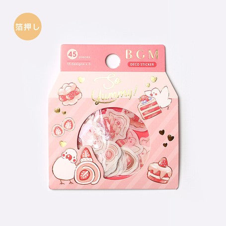 BGM Strawberry Birds Flake Seal