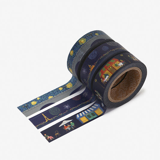 Dailylike Washi Tape Set of 3 Pcs - 04 Midnight