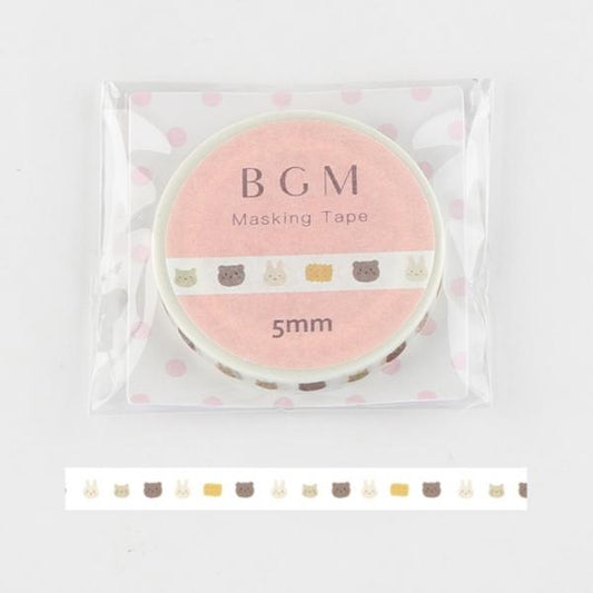 BGM Animal Cookies Washi Tape