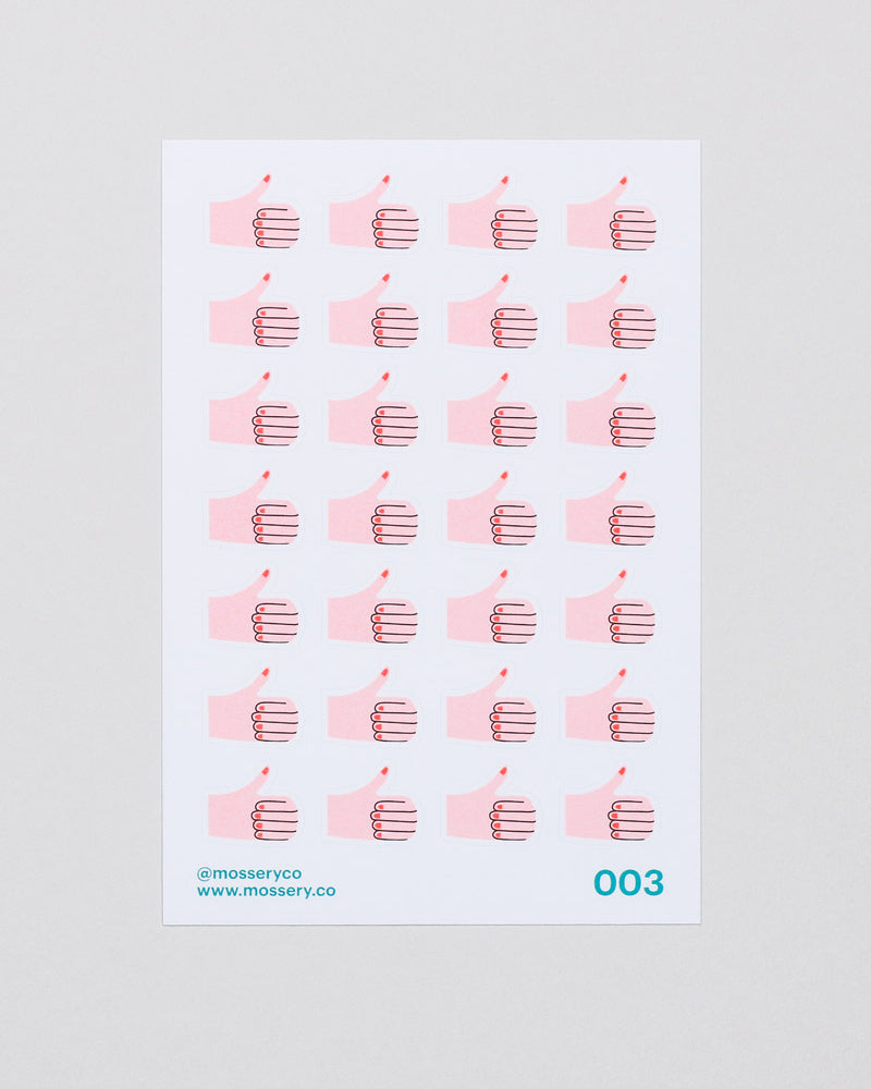 Mossery Stickers- Thumbs Up