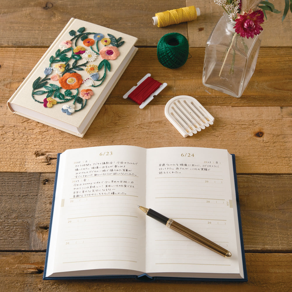 Journal 5 year Embroidery Flower