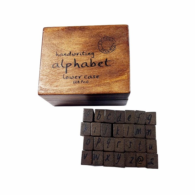 28 Pcs/set Kawaii Handwriting Alphabet Stamp