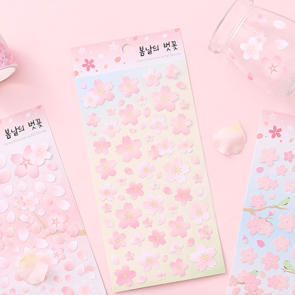 Sakura Cherry Blossom Stickers - In Full Bloom