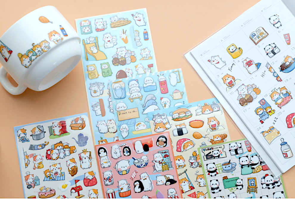 Koniwa Original Animal Stickers