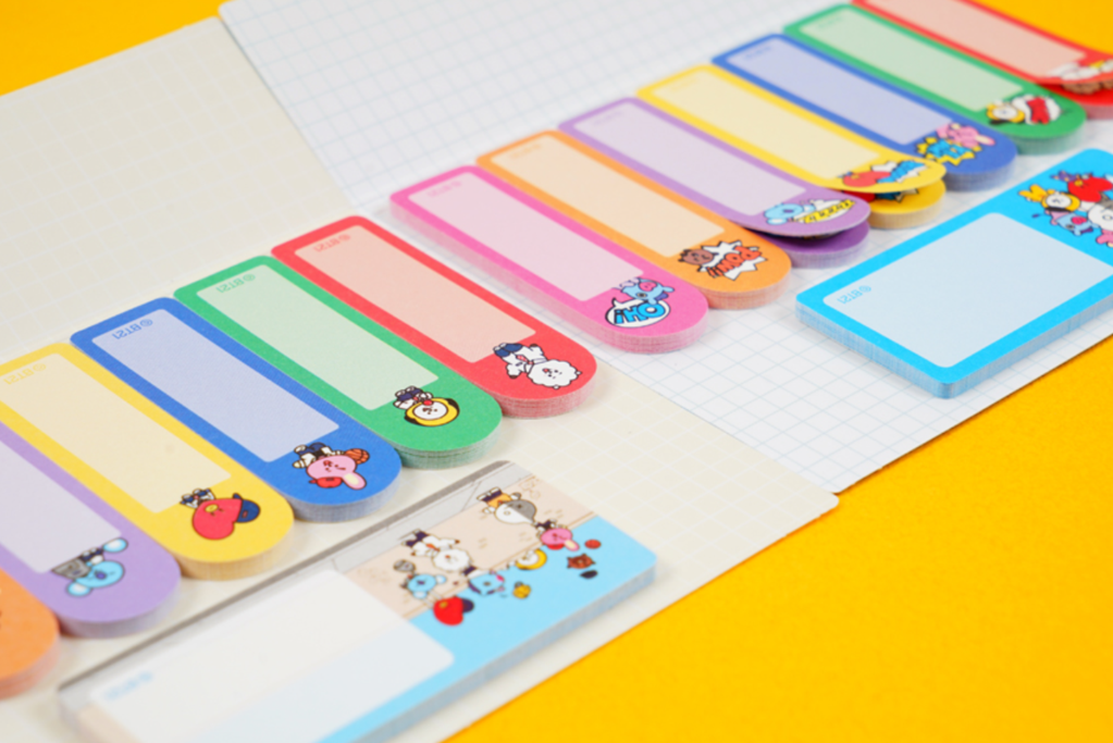 BTS BT21 OFFICIAL INDEX MEMO PAD