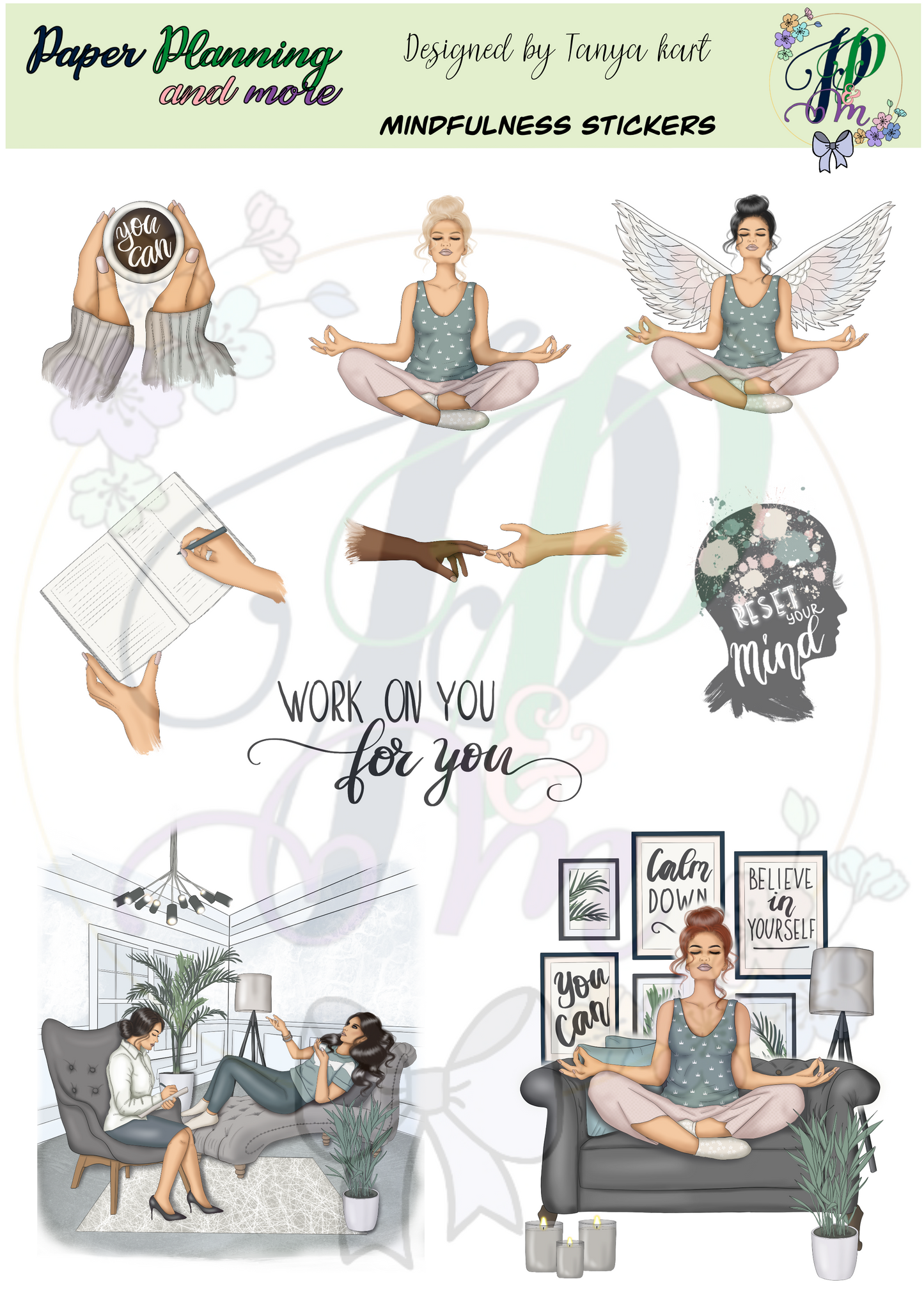 Mindfulness Sticker Sheet