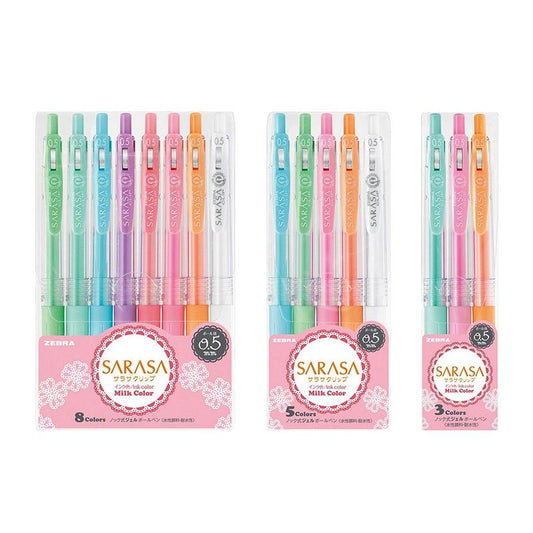 Zebra Sarasa Clip Gel Pen - Milk Color - 0.5 mm