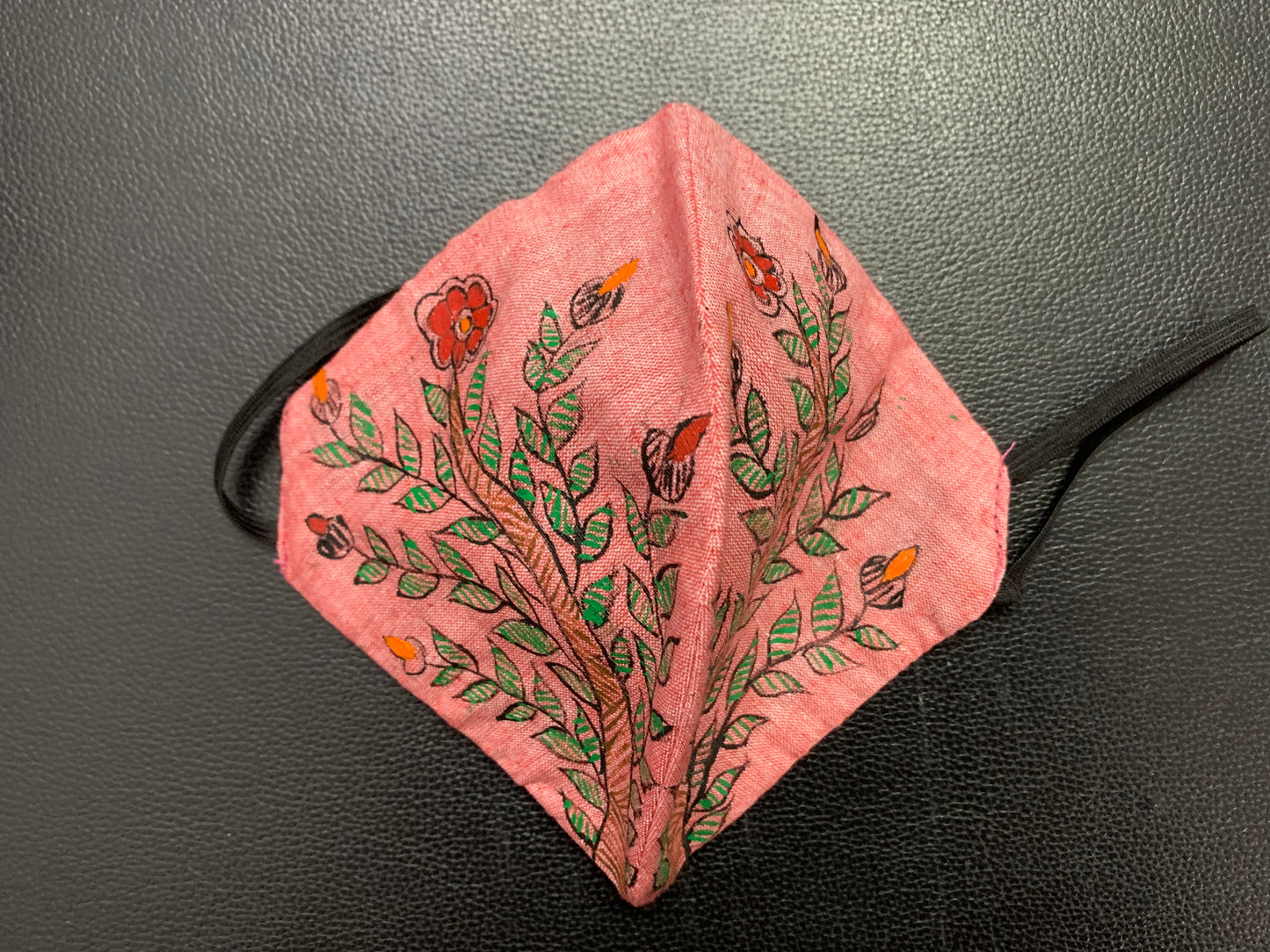 Face Mask - Madhubani Style (Plants)