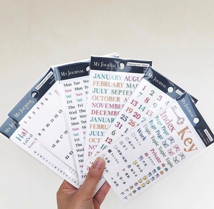 Calendar Sticker Set