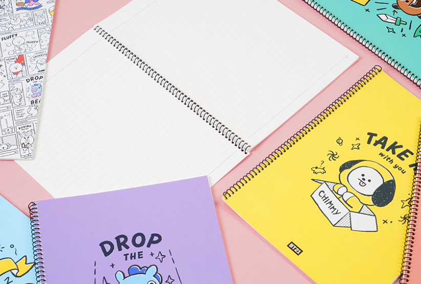 BTS BT21 OFFICIAL SPRING NOTEBOOK
