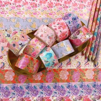 6Pcs Floral Washi Tape Set