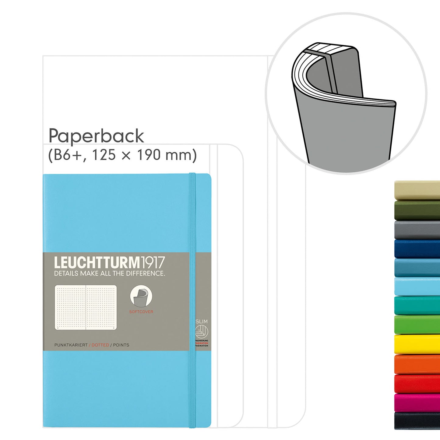 Leuchtturm1917 Notebook B6+ Plain Softcover