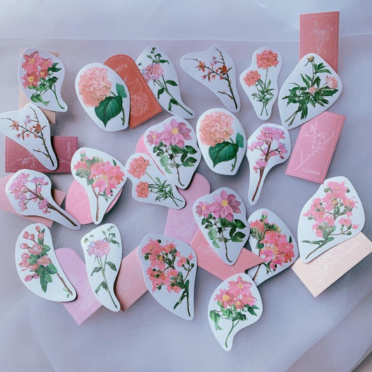40 Piece Purple Bloom Sticker Set