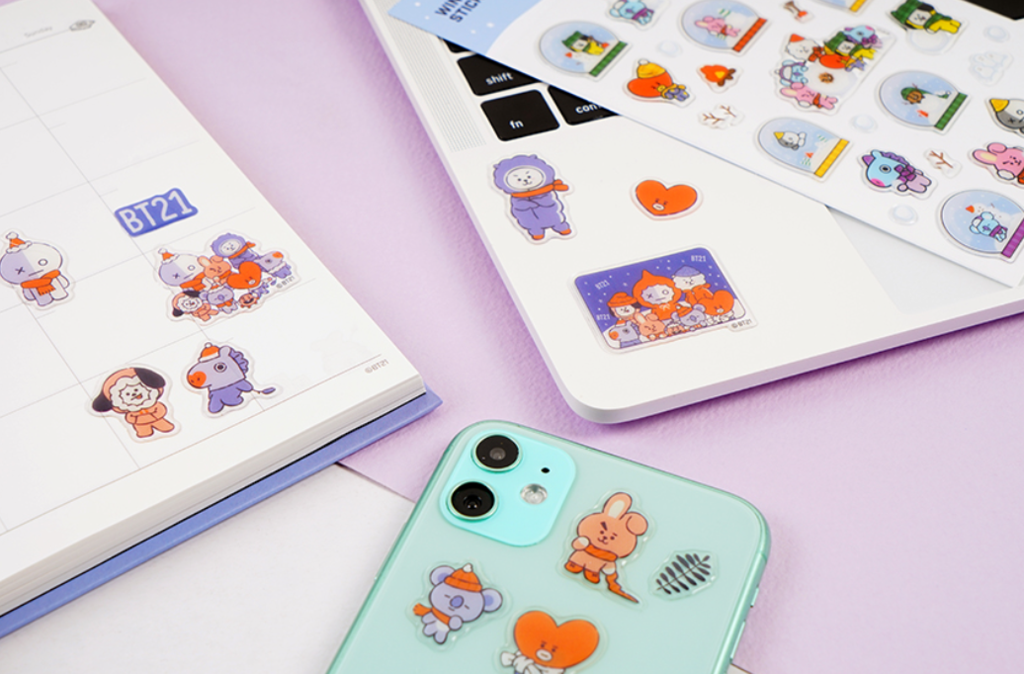 BT21 OFFICIAL WINTER STICKER