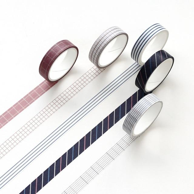 5 piece Geometric Slim Washi Tape Box Set