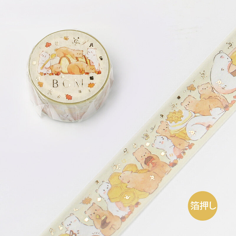 BGM Foil Stamping Animal Party Masking Tape