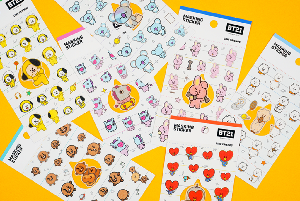 BT21 OFFICIAL MASKING STICKER