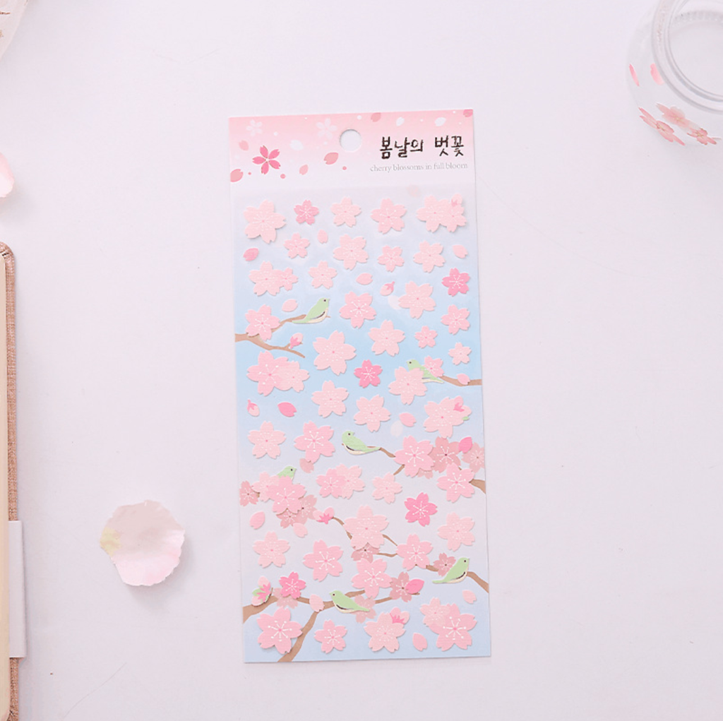 Sakura Cherry Blossom Stickers - In Full Bloom