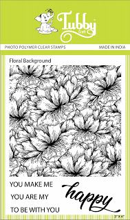 Floral Background Clear Stamp