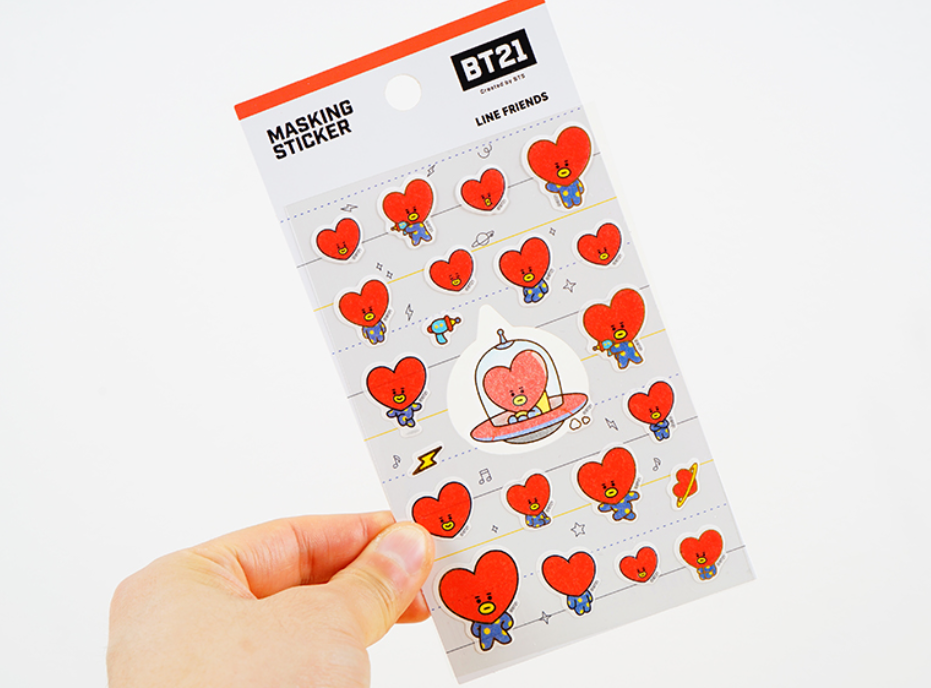 BT21 OFFICIAL MASKING STICKER