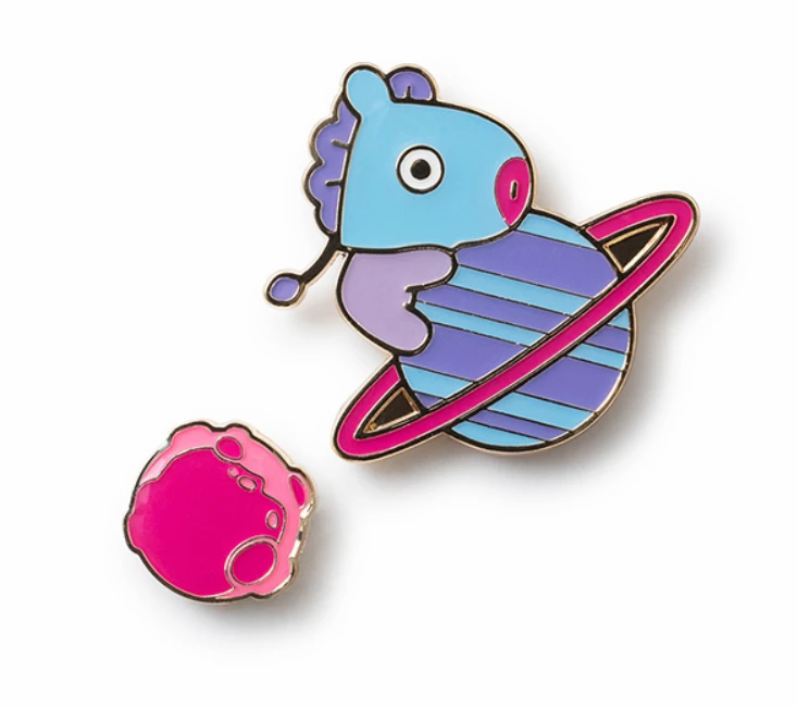 BT21 OFFICIAL SPACE METAL BADGE
