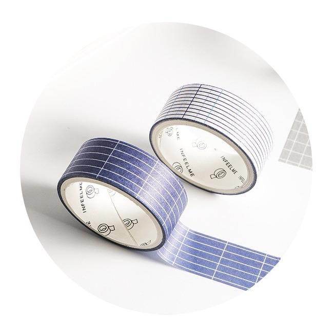 10 Piece Grid Washi Tape Set