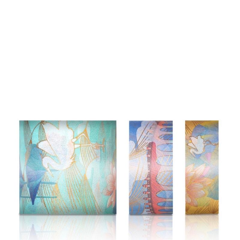 3 Piece lotus Crane Gilded Washi Tape Set