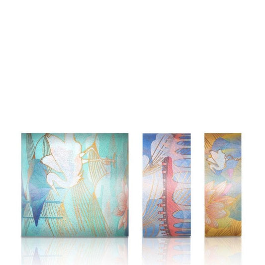 3 Piece lotus Crane Gilded Washi Tape Set