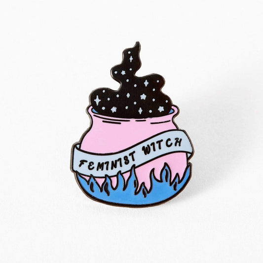 Feminist Witch Cauldron Enamel Pin