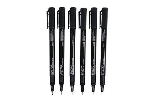 Brustro Professional Pigment Based Fineliner (Black)