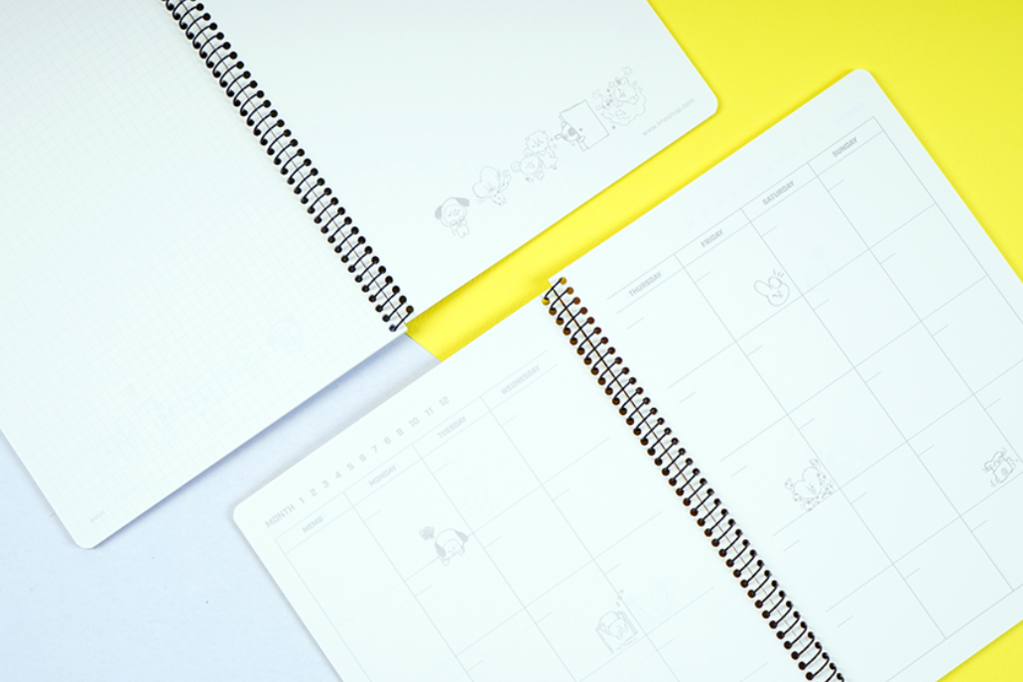 BTS BT21 OFFICIAL MONTHLY PLANNER